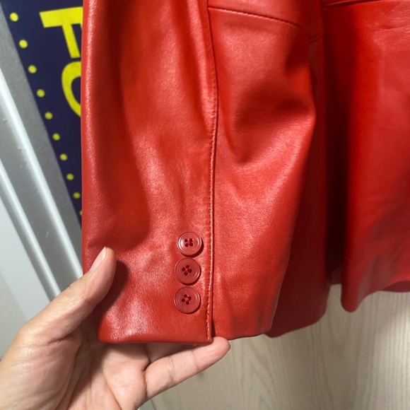 Valerie Stevens Size XL Red Women’s Leather Jacket - Picture 10 of 12